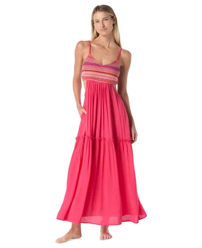 Vince Camuto Women's Crochet Cover-up Dress In Multi