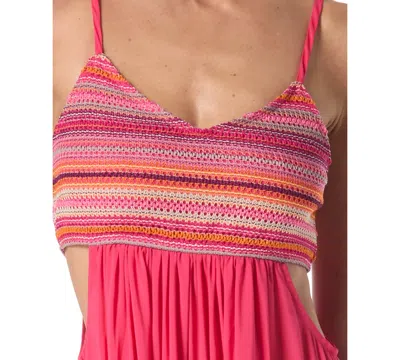Vince Camuto Women's Crochet Cover-up Dress In Multi