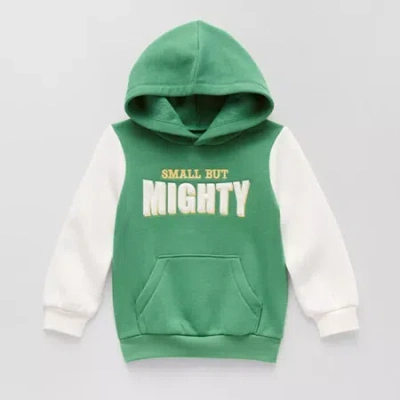 Okie Dokie Toddler & Little Boys Long Sleeve Fleece Hoodie In Green