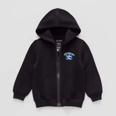 Okie Dokie Toddler Boys Fleece Adaptive Lightweight Jacket In Black