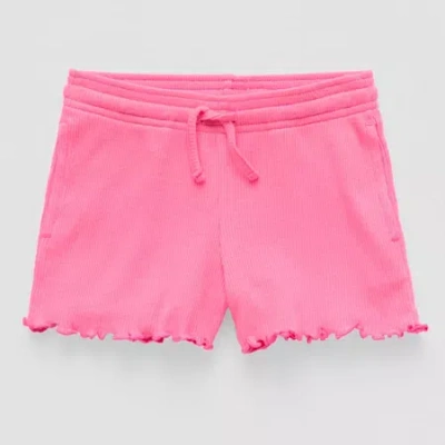 Okie Dokie Toddler & Little Girls Pull-on Short In Pink