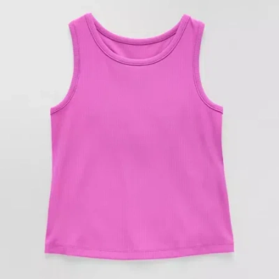 Okie Dokie Toddler & Little Girls U Neck Sleeveless Active Tank Top In Purple