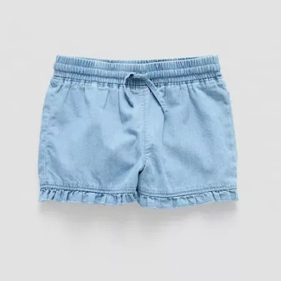 Okie Dokie Toddler & Little Girls Pull-on Short In Blue