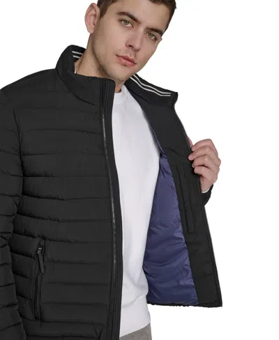 Champion Men's Quilted Long-sleeve Jacket In Black