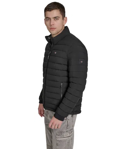 Champion Men's Quilted Long-sleeve Jacket In Black