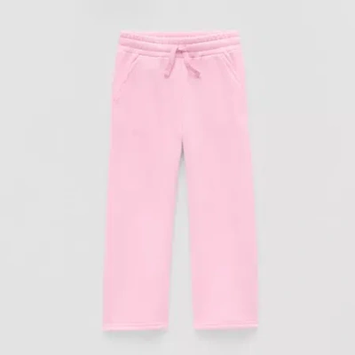 Okie Dokie Toddler & Little Girls Wide Leg Regular Fit Pull-on Pant In Pink