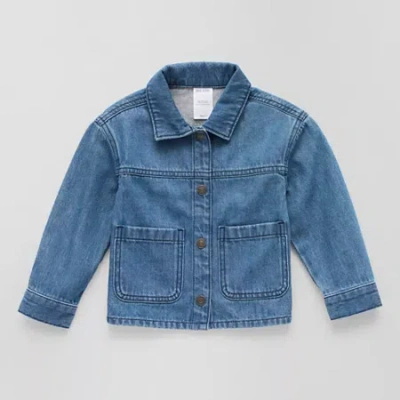Okie Dokie Toddler & Little Girls Denim Lightweight Jacket In Blue