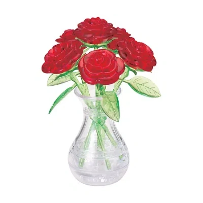Bepuzzled 3d Crystal Puzzle - Roses In A Vase: 44pcs In Multi