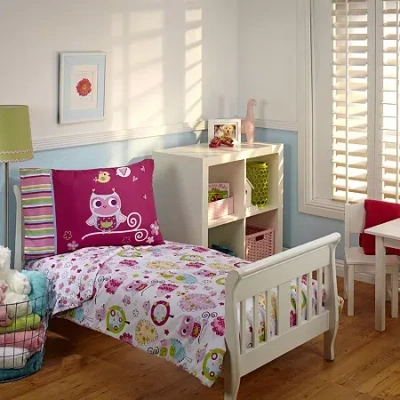 Nojo Hoot Hoot 4-pc. Toddler Bedding Set In Multi