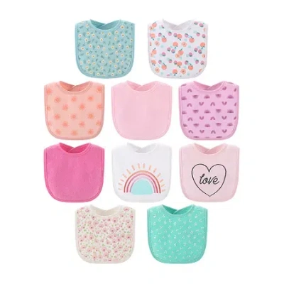 The Peanutshell Sweet Girls 10-pc. Bib In Multi