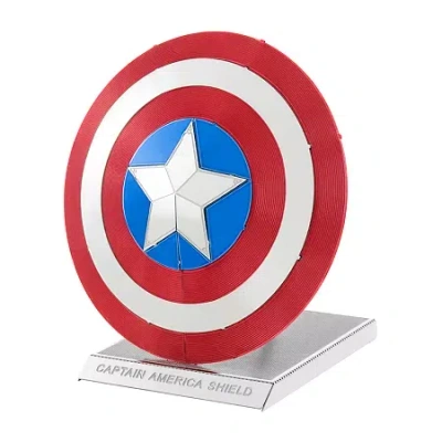 Fascinations Metal Earth 3d Laser Cut Model - Marvel Avengers Captain America's Shield In Multi