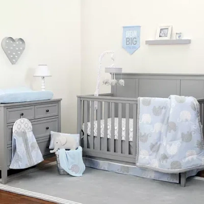Nojo Elephant 8-pc. Crib Bedding Set In Blue