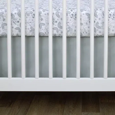 Disney Collection Mickey And Friends Crib Sheet In Gray