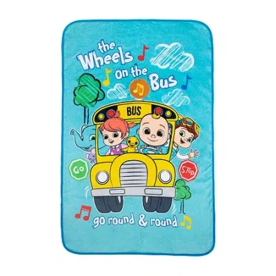 Nojo Toddler Musical Cocomelon Cocomelon Baby Blanket In Blue