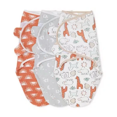 The Peanutshell Safari 3-pc. Swaddle Blanket In Multi