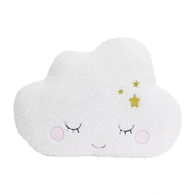 Nojo Plush Cloud Throw Pillow In White