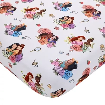 Disney Collection 2-pc. Princess Crib Sheet In Pink