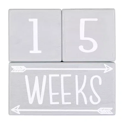 The Peanutshell 3-pc. Unisex Baby Milestones In White