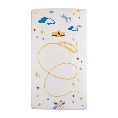 Warner Bros Wonder Woman Crib Sheet In Multi