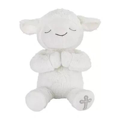 Nojo Lil Baptism Lamb Stuffed Animal In White
