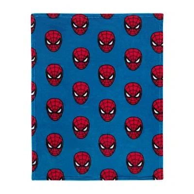 Marvel Spiderman Baby Blanket In Blue