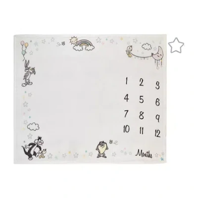 Warner Bros Looney Tunes Baby Milestone Blanket In Multi
