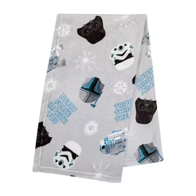 Star Wars Baby Blanket In Gray