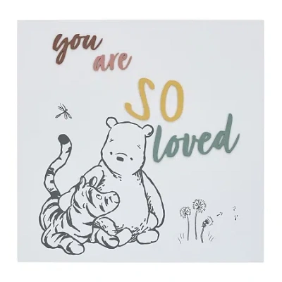 Disney Collection Winnie The Pooh Wood Wall Art In Multi