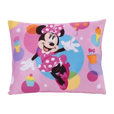Disney Collection Minnie Mouse Throw Pillow In Pink