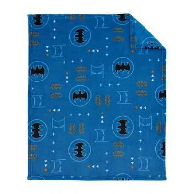 Warner Bros Batman Baby Blanket In Blue