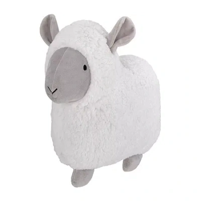 Nojo Sherpa Lamb Throw Pillow In White
