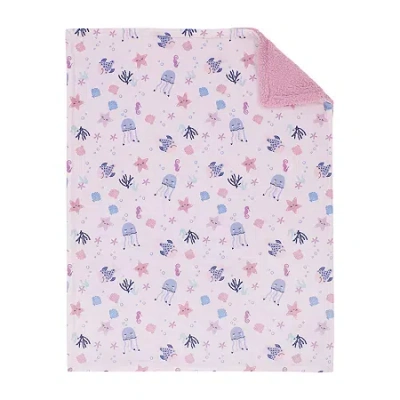 Nojo Pink Under The Sea Ariel Baby Blanket In Pink