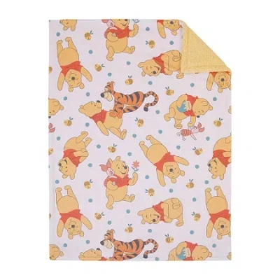 Disney Collection Winnie The Pooh Baby Blanket In Multi
