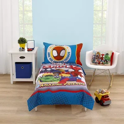 Marvel Spidey And His Amazing Friends 4-pc. Toddler Bedding Set In Multi