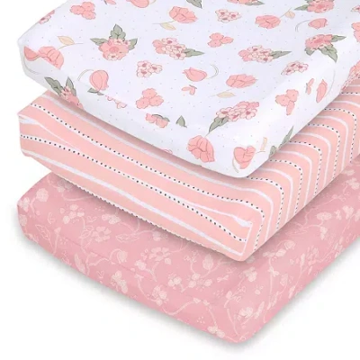 The Peanutshell Wildest Dreams 3-pc. Changing Pad Cover In Pink