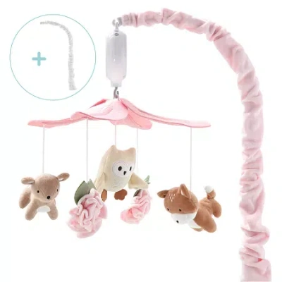The Peanutshell Little Forest Baby Mobile In Pink