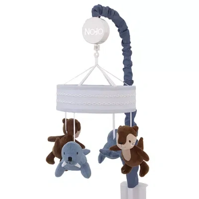 Nojo Arctic Animal Baby Mobile In Blue