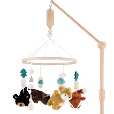 The Peanutshell Western Woods Baby Mobile In Brown