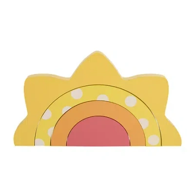 Nojo Wood Wall Art In Yellow