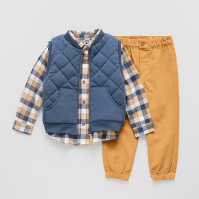 Little Lad Toddler Boys 3-pc. Pant Set In Blue