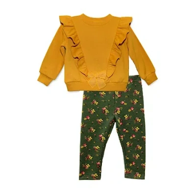 Blueberi Boulevard Toddler Girls 2-pc. Legging Set In Multi