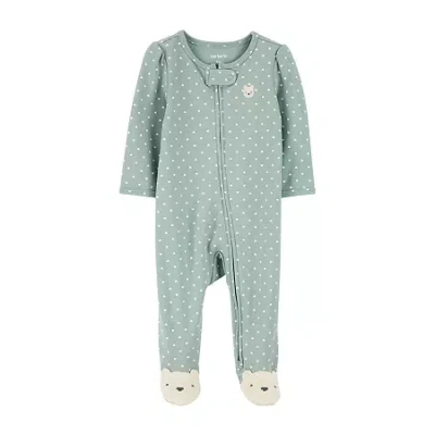 Carter's Baby Girls Sleep And Play In Blue