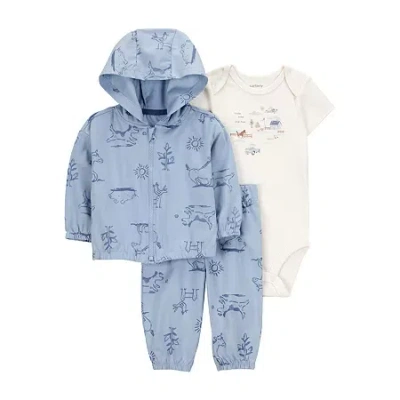 Carter's Baby Boys 3-pc. Pant Set In Blue