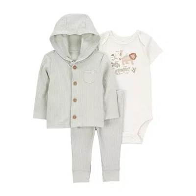 Carter's Baby Boys 3-pc. Pant Set In Gray