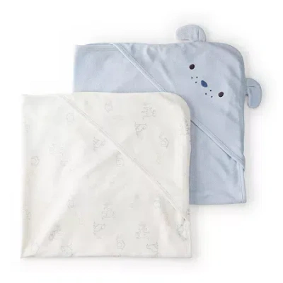 Carter's 2 Pack Hooded Towel In Blue