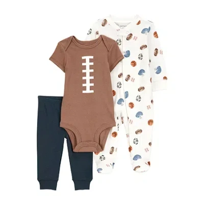 Carter's Baby Boys 3-pc. Pant Set In Animal Print