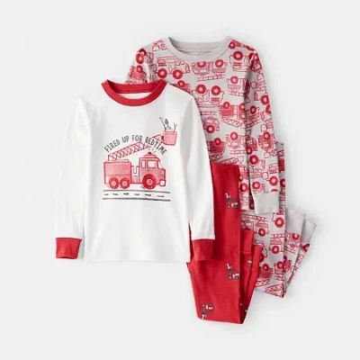 Carter's Baby Boys 4-pc. Pajama Set In Red
