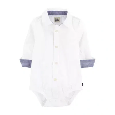Oshkosh Baby Boys Long Sleeve Bodysuit In White