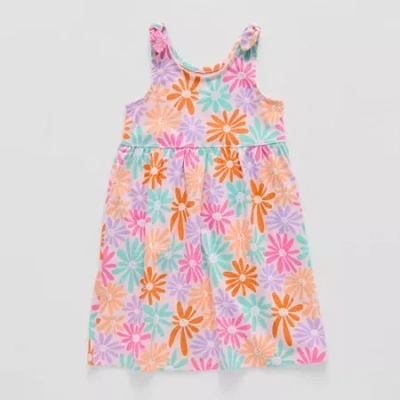 Thereabouts Little Girls Sleeveless A-line Dress In Pink