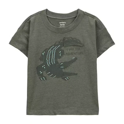 Carter's Toddler Boys Round Neck Short Sleeve Regular Fit Graphic T-shirt In Multi